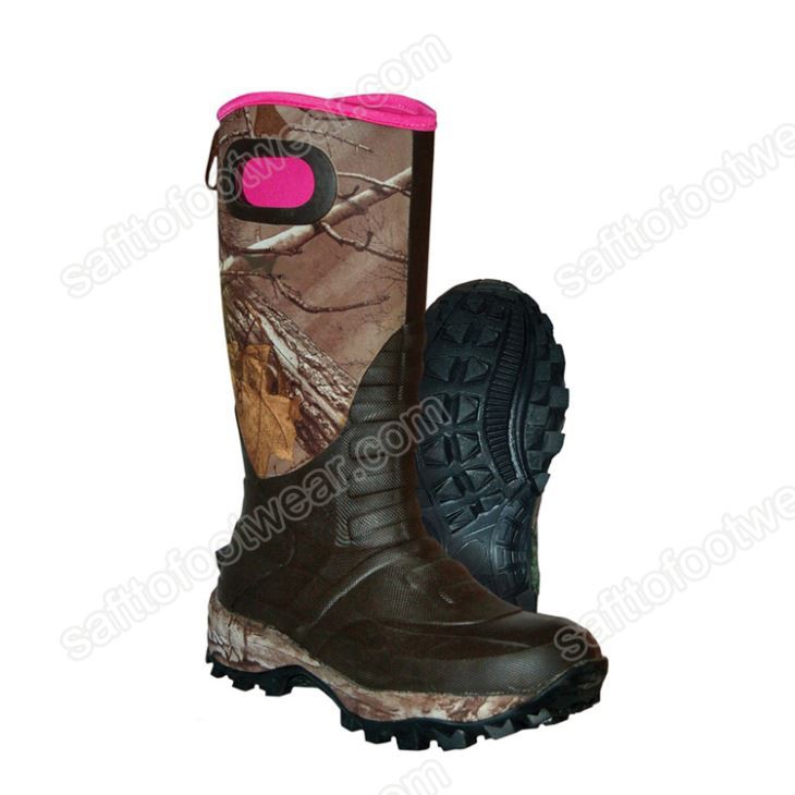 زیره محکم چکمه های لاستیکی در فضای باز ضد آب